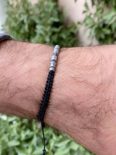143 Bracelet Hématite Je T'aime