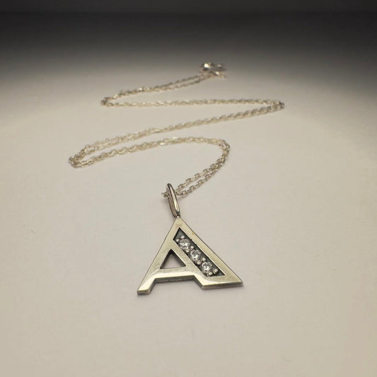 Pavé Initial Pendant Necklace