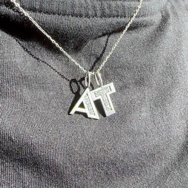 Pavé Initial Pendant Necklace