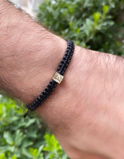 Engraved Initial Bracelet For Men