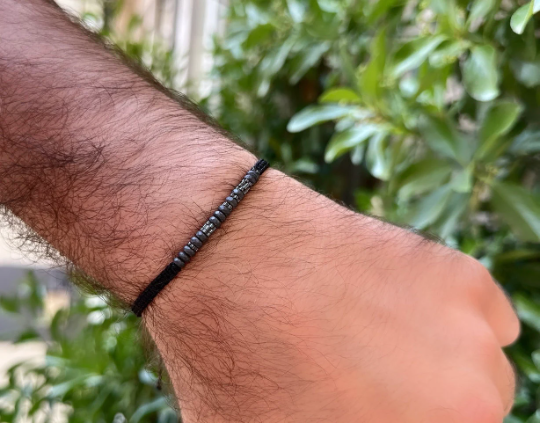 Personalisiertes Morsecode-Armband für Männer