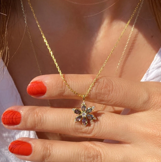 Daisy Alexandrite Necklace