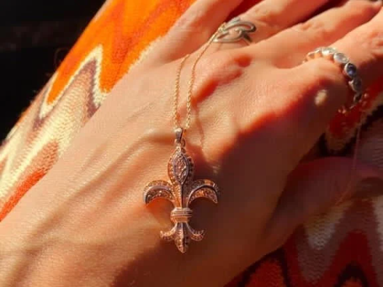 Fleur De Lis Charm Necklace