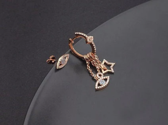 Evil Eye Huggie Hoop Earrings