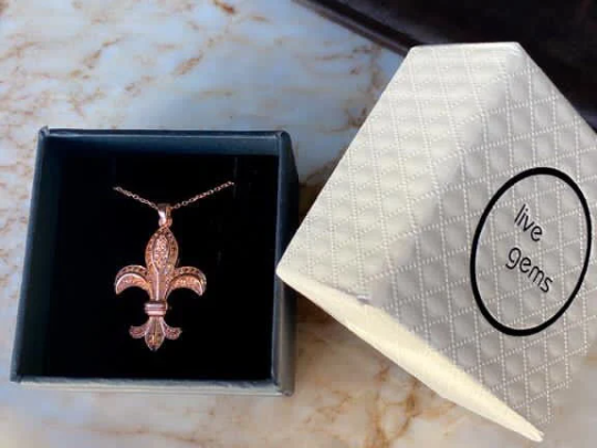 Fleur De Lis Charm Necklace
