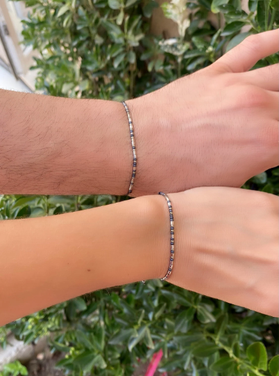 Morsecode-Armband, passendes Paar-Set